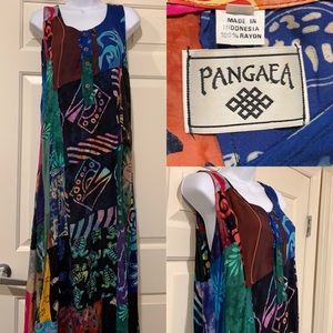 🌞Boho Hippie 90s Patchwork Maxi Dress Batik🐬